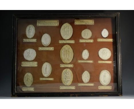 An early 20th century set of antiquarian's impressions, Casts of The "Staunton Collection" of Seals In The Birmingham Art Gal