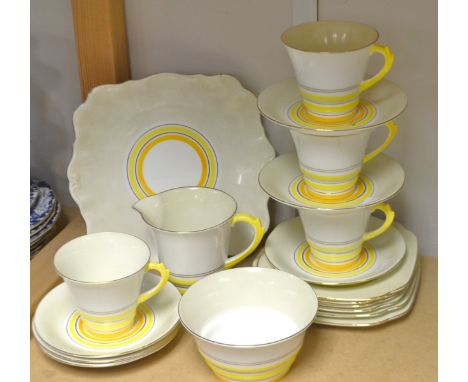 A Roslyn china Art Deco tea service 