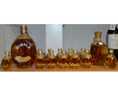Dimple whiskey and miniatures