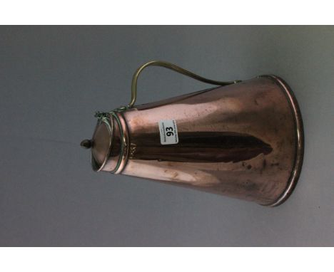 Vintage Copper Ale Flask with Ceramic Liner