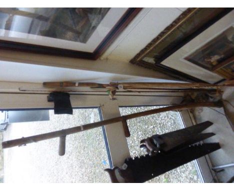 Vintage Split Cane Spinning Rod and an Apollo Tubular Two Piece Rod