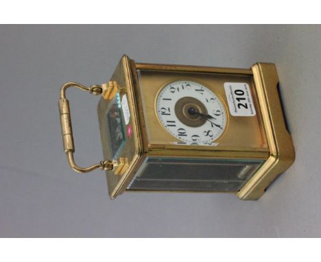 Large Size Brass Cased Carriage Clock
