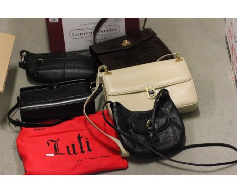 Five Vintage Handbags including Luti, Mappin & Webb, Stone Mountain, etc