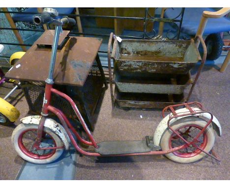 Vintage Royal Deluxe Scooter and a Rayleigh Child's Tricycle