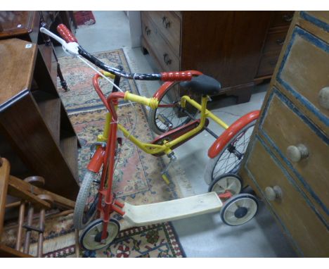 Vintage Child's Tricycle and Lee-ways Scooter