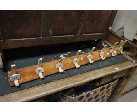 Vintage Coat Hooks, numbered 73 to 80