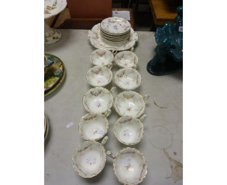 Late 19th / Early 20th century Floral Patterned Part Tea Service