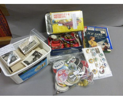 Group of 1980's Russian Sports Badges together with Other Mixed Badges, Quantity of Senior Service Cigarette Cards and Variou