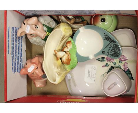 Group of Mixed Collectable Ceramics including Wade Natwest Pig Moneyboxes, Fauna, Carltonware, etc