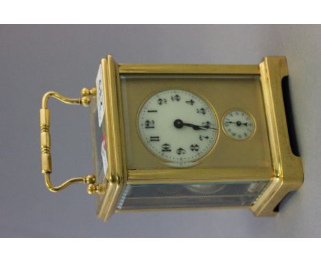 Gilt Brass Carriage Clock with alarm