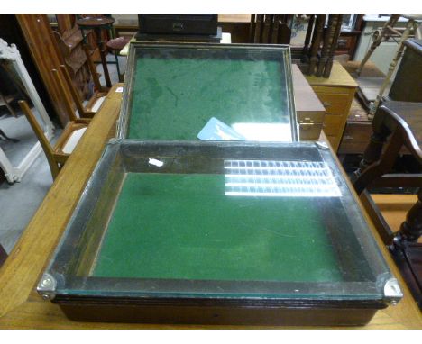 Two Vintage Glazed Display Cases
