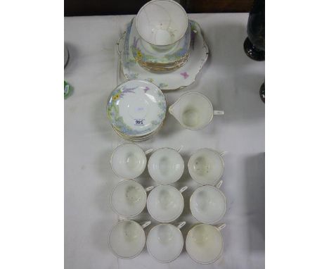 Art Deco ' Sussex Downs' Pattern Part Tea Service