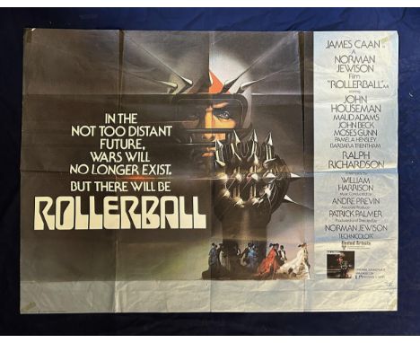 Rollerball, 1975, UK Quad film poster, size 40 x 30 inchesFolded 