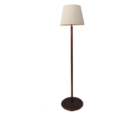 An interesting lamp standard with shade together with provenance; provenance detailing originally made by Stuart-Turner from 