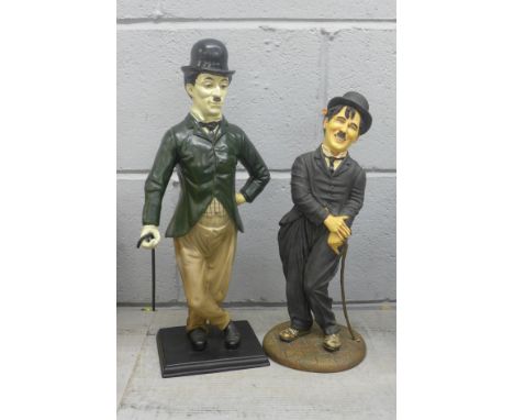 Two Charlie Chaplin figures **PLEASE NOTE THIS LOT IS NOT ELIGIBLE FOR POSTING AND PACKING** 