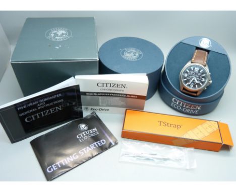 A Citizen Eco-Drive Titanium WR200 wristwatch, boxed 