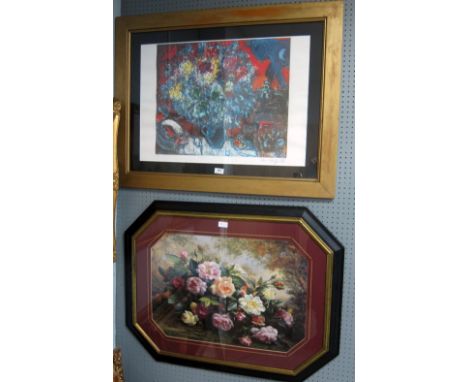 Print after Marc Chagall and one other, both framed and glazed