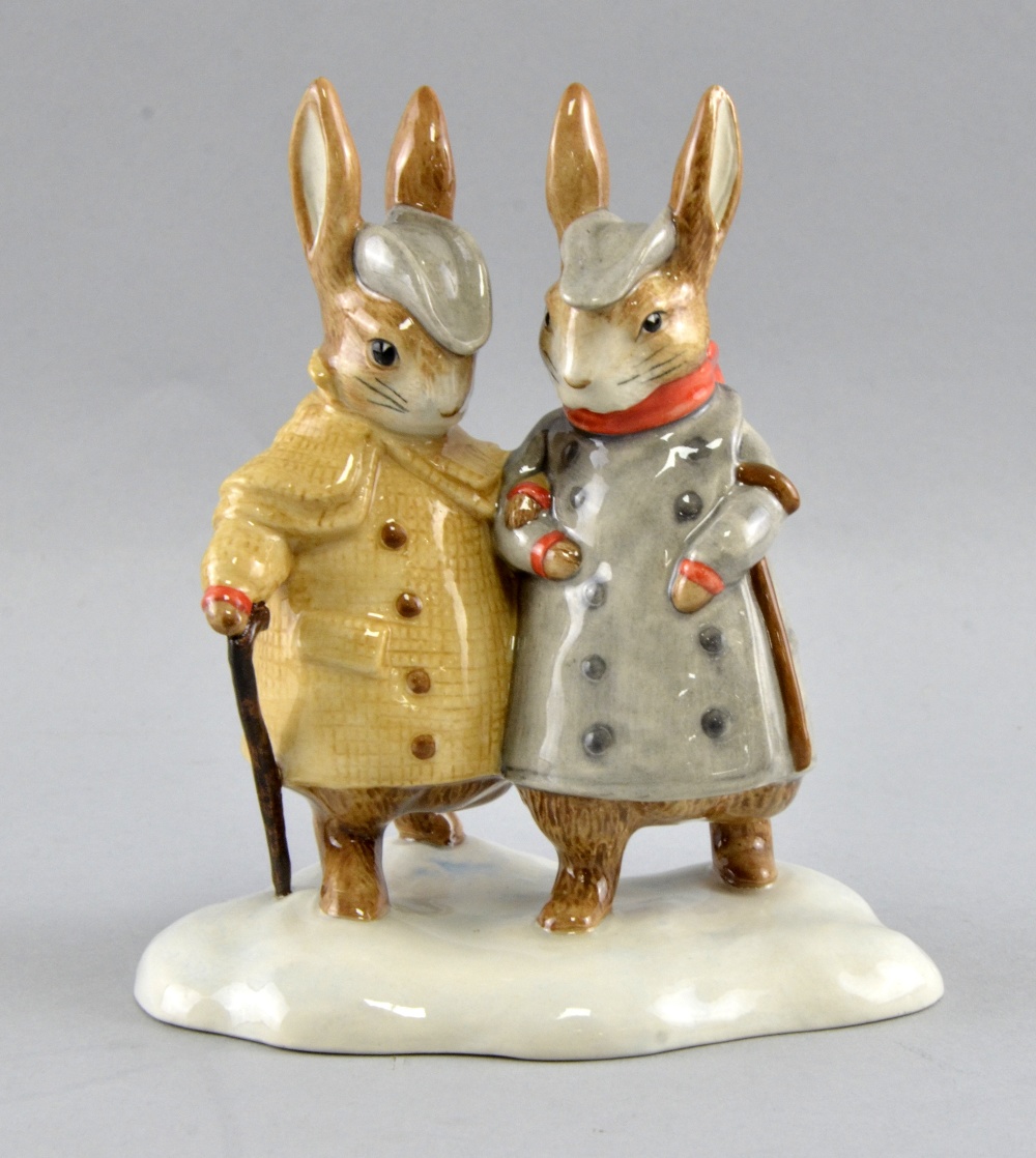 Beswick Beatrix Potter Figurine Two Gentlemen Rabbits P4210 Unboxed