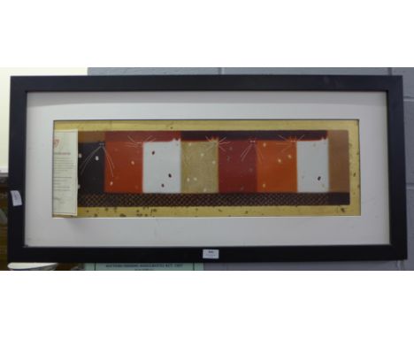 A limited edition Govinder Nazran print, The Magnificent Seven, 2003, with certificate 