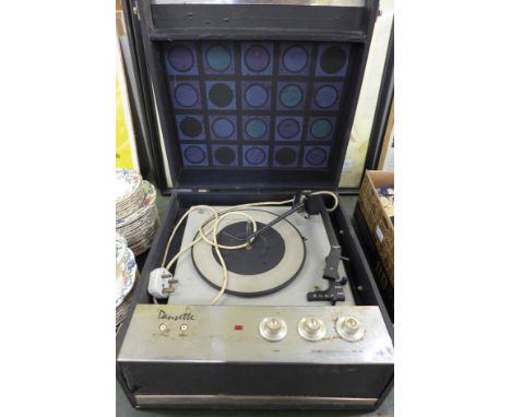 A vintage Dansette Bermuda record player, working **PLEASE NOTE THIS LOT IS NOT ELIGIBLE FOR POSTING AND PACKING** 