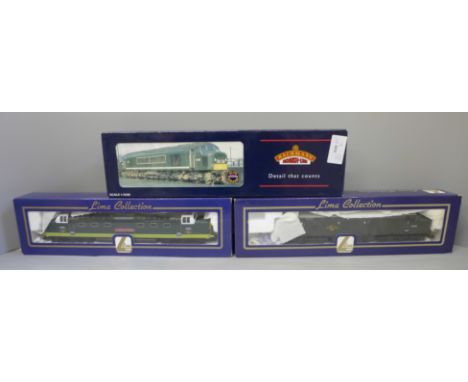 Two Lima and one Bachmann diesel locomotives, Class 37 06999, Class 5509005 The Prince of Wales's Own Regiment of Yorkshire a