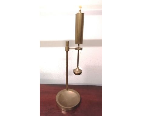 A vintage brass ship’s oil lamp by Lise Ammonson of Denmark