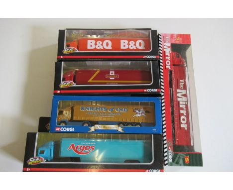 Corgi modern issue trucks including The Mirror, Knights of Old, Royal Mail, boxed E (5) (Est. plus 21% premium inc. VAT)