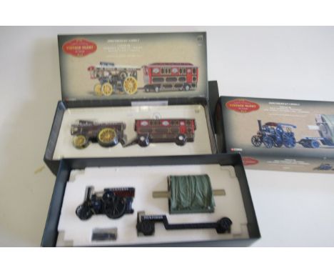 Corgi Vintage Glory Fowler B6 Showmans engine and caravan, Fowler B6 with cylinder load, boxed E (Est. plus 21% premium inc. 