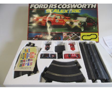 Scalextric Ford Cosworth Set, boxed G-E (Est. plus 21% premium inc. VAT)