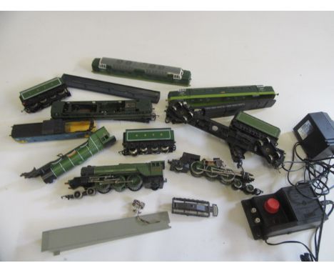 Playworn locomotives by Hornby, some damage, parts missing, F-P (Est. plus 21% premium inc. VAT)
