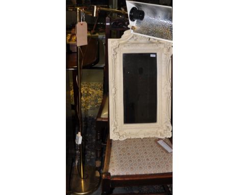 A brass lamp standard