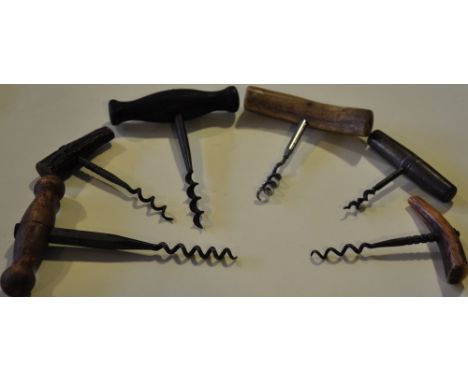 Six assorted vintage corkscrews