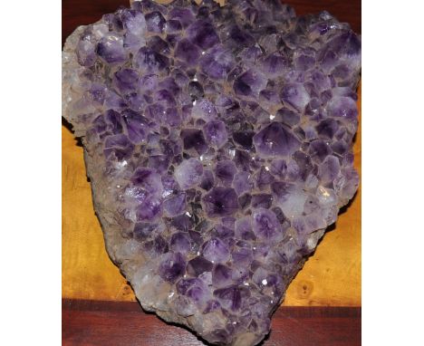 A large amethyst rock specimen, (max. width 36cm)