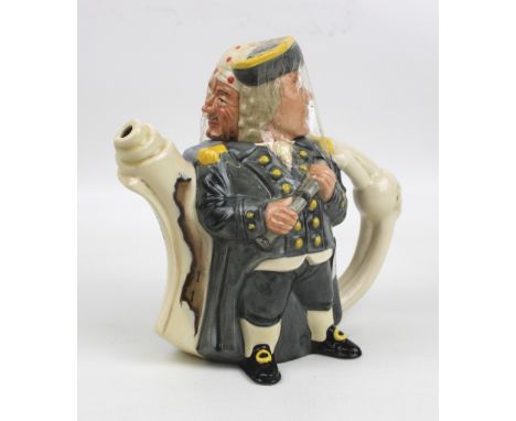 Royal Doulton double sided character teapot Pirate &amp; Captain D7182: 