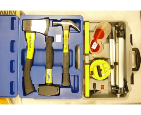 Power Master Hammer Axe Set: together with lazer level set(2) 