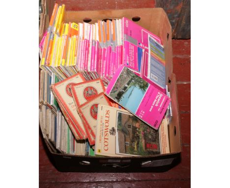 A large quantity of mostly ordnance survey maps, including vintage examples.
