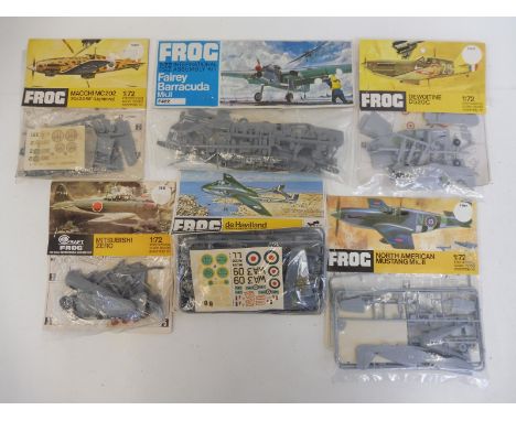 Six unopened Frog 1:72 scale international scale model assembly kits.