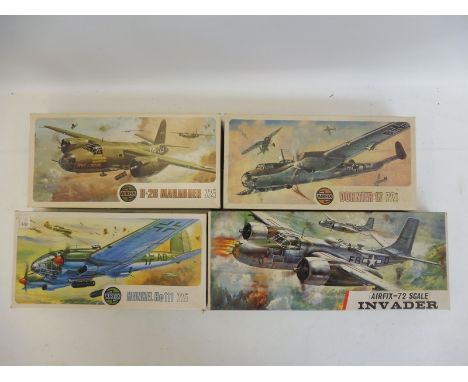 Four boxed Airfix 1/72 scale model kits, not checked.