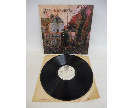 Black Sabbath's first album On Vertigo 847/903 VTY vinyl appears VG+, cover EX. Warning by Dunbar.