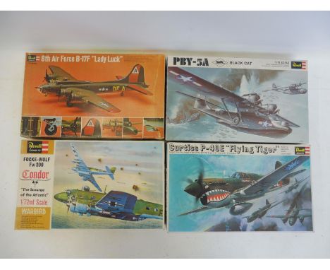 Four large boxed Revell 1/72 scale model kits, not checked.