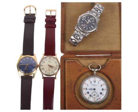 Various watches, including Roamer Premier, Lucerne Superflat, pocket watch, etcLot sold as seen unless specific item(s) reque