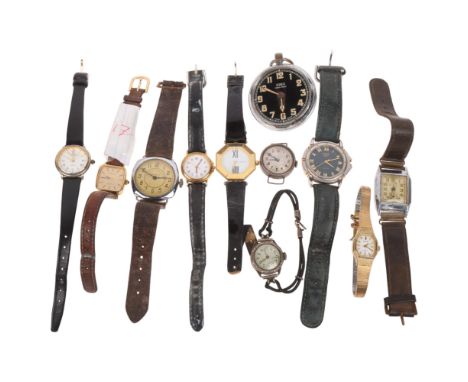 Various watches, including Siro pocket watch, silver wristwatch, Prestige, etcLot sold as seen unless specific item(s) reques