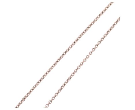 A 9ct gold cable link chain necklace, 44cm, 3.2gNo damage or repair, no broken links, clasp working, stamped 9ct