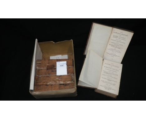BROOKS, R: 'A NEW AND ACCURATE SYSTEM OF NATURAL HISTORY' Newbery 1763 six volumes calf bound (one board lacking)  