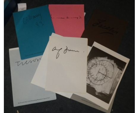 A COLLECTION OF ROYAL COLLEGE OF ART PRINT MAKING PORTFOLIOS including John Bellamy, Joe Tilson and others (5)