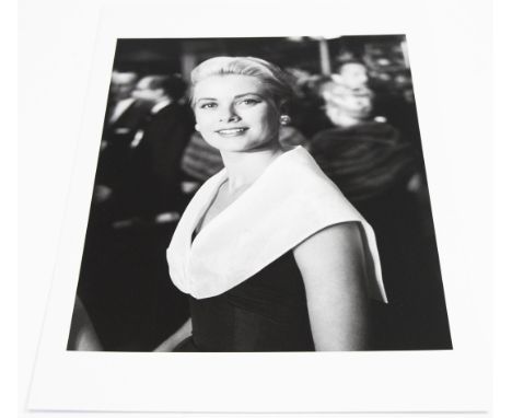 A Grace Kelly photo taken by Frank Worth: Silver gelatin photograph, with photographer's estate blind stamp in margin recto, 