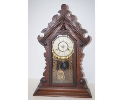 Early 20th century pendulum mantel clock Height 62 cm 