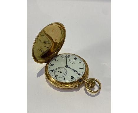 An 18ct gold cased pocket watch, by JW Benson of London