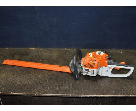 A STIHL HS45 PETROL HEDGE TRIMMER with 24in cut (engine pulls freely but hasn't been started)