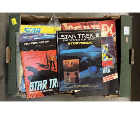 A quantity of Star Trek books, annuals &amp; magazines (All genres)